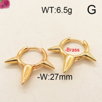 Fashion Brass Earrings  F6E402512bbov-J111