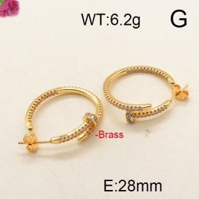 Fashion Brass Earrings  F6E402516vhha-J111