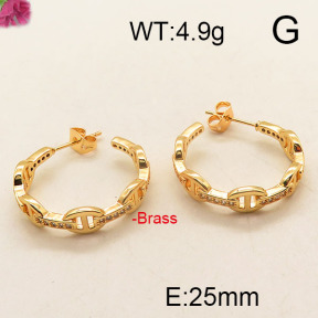Fashion Brass Earrings  F6E402519vhha-J111