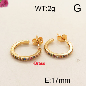 Fashion Brass Earrings  F6E402523vbpb-J111