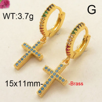 Fashion Brass Earrings  F6E402572vhhl-J111