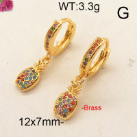 Fashion Brass Earrings  F6E402574vhhl-J111