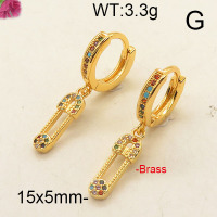 Fashion Brass Earrings  F6E402580vhhl-J111