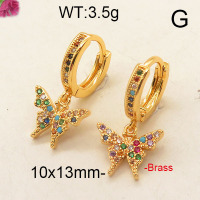 Fashion Brass Earrings  F6E402590vhhl-J111