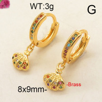 Fashion Brass Earrings  F6E402596vhhl-J111