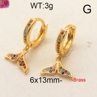 Fashion Brass Earrings  F6E402601vhhl-J111
