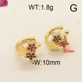 Fashion Brass Earrings  F6E402625vbpb-J111