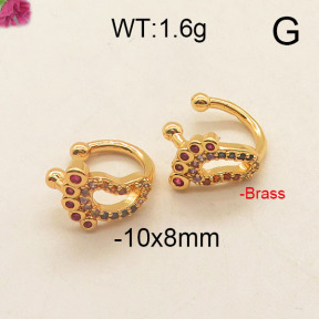 Fashion Brass Earrings  F6E402628vbpb-J111