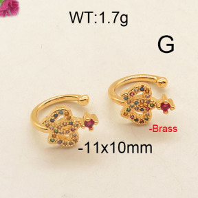 Fashion Brass Earrings  F6E402638vbpb-J111