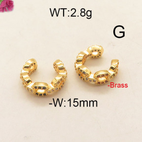 Fashion Brass Earrings  F6E402639vbpb-J111