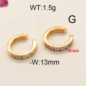 Fashion Brass Earrings  F6E402641vbpb-J111