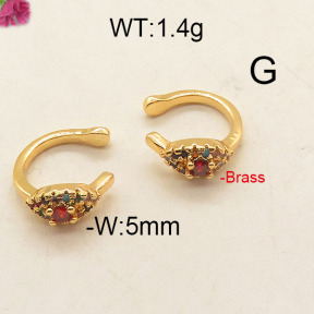 Fashion Brass Earrings  F6E402642vbpb-J111