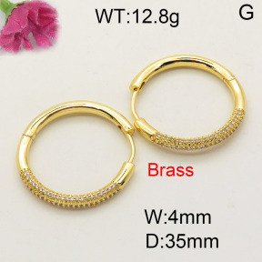 Fashion Brass Earrings  F3E401723ahjb-L017