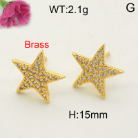 Fashion Brass Earrings  F3E401746vbmb-L017