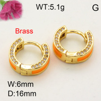 Fashion Brass Earrings  F3E401763vbmb-L017