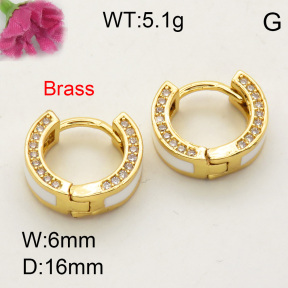 Fashion Brass Earrings  F3E401767vbmb-L017