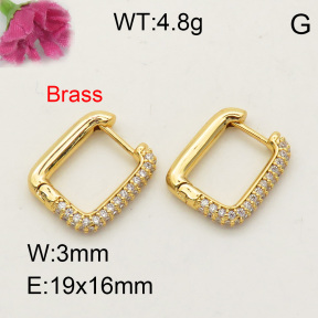 Fashion Brass Earrings  F3E401786bhva-L017