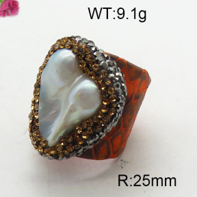 Natural Pearl Ring  F6R400573bhia-L005