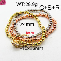 Fashion Brass Bracelet  F6B403842ahlv-J66
