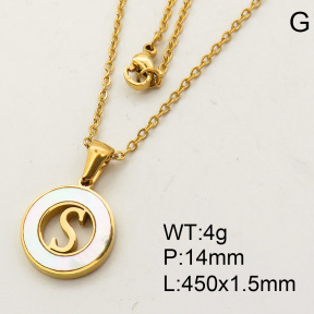 SS Necklace  3N3000353aakj-679