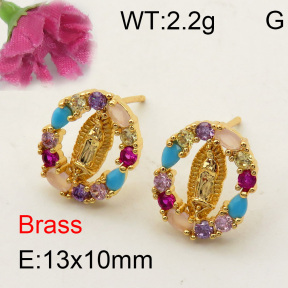 Fashion Brass Earrings  F3E401798vbmb-L002