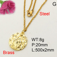 Fashion Brass Necklace  F3N402630avja-L002