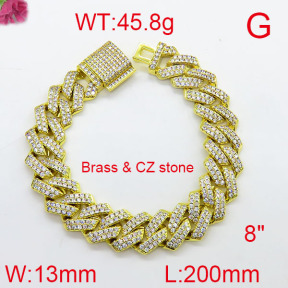 Fashion Brass Bracelet  F6B403846bmnb-905