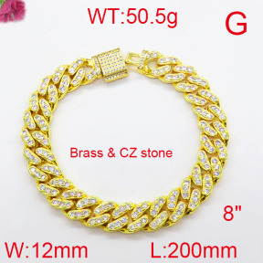 Fashion Brass Bracelet  F6B403850amja-905