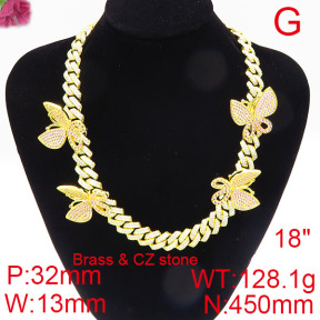 Fashion Brass Necklace  F6N402540ihhb-905