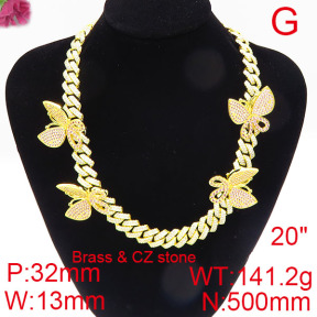 Fashion Brass Necklace  F6N402541iihb-905