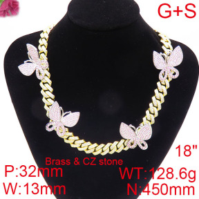 Fashion Brass Necklace  F6N402544ihhb-905