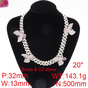 Fashion Brass Necklace  F6N402553iiob-905