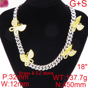 Fashion Brass Necklace  F6N402562ibib-905