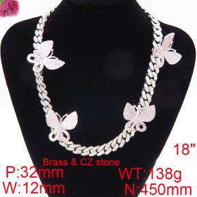 Fashion Brass Necklace  F6N402568ibmb-905