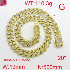 Fashion Brass Necklace  F6N402571hljb-905