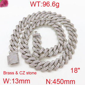 Fashion Brass Necklace  F6N402572hlbb-905