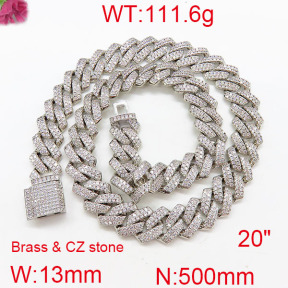 Fashion Brass Necklace  F6N402573hmbb-905