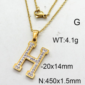 SS Necklace  6N4002203aako-679