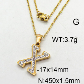 SS Necklace  6N4002236aako-679
