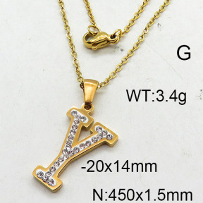 SS Necklace  6N4002238aako-679