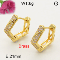 Fashion Brass Earrings  F3E401809ahjb-J40