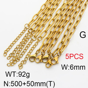 SS Necklace  6N2002006ahpv-G015