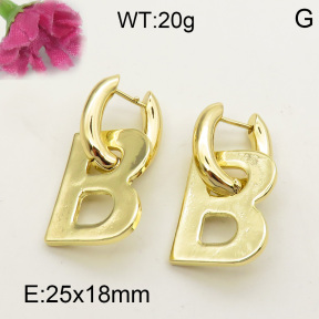 Fashion Brass Earrings  F3E200131bhva-K53