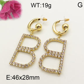 Fashion Brass Earrings  F3E401836bhva-K53