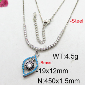 Fashion Brass Necklace  F6N402616bhia-J22
