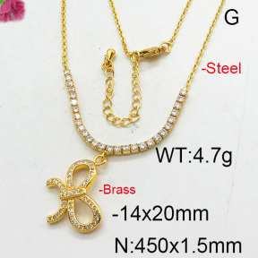 Fashion Brass Necklace  F6N402703bhia-J22