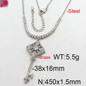 Fashion Brass Necklace  F6N402716bhia-J22