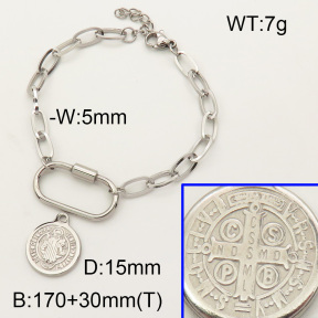 SS Bracelet  3B2001536bhbl-908