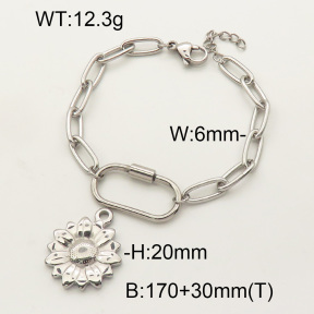 SS Bracelet  3B2001550bhbl-908