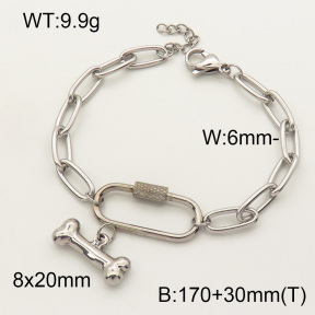 SS Bracelet  3B2001554bhbl-908